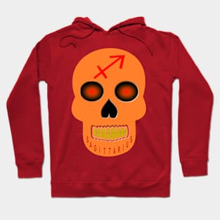 Sagittarius Star Sign Skull Hoodie